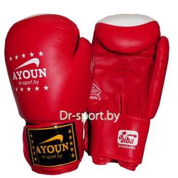 Перчатки боксерские Ayoun 867-6 унц. красный