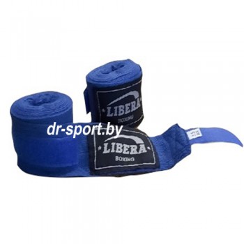 Бинт боксерский Libera 4,0 1040 синий