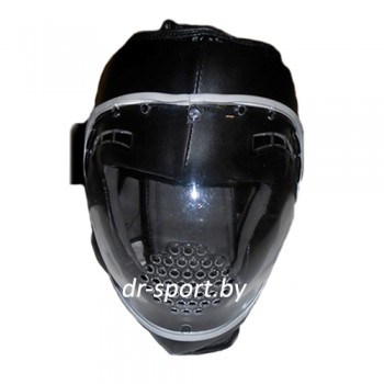 Шлем защитный карате с поликарбонатной маской Ayoun 855 S черный