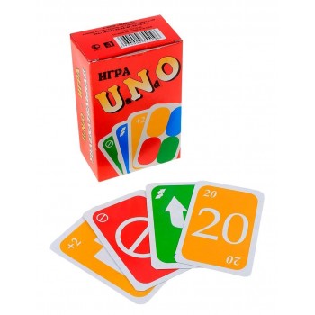 Карточная игра "УНО" (108 карточек+инструкция)