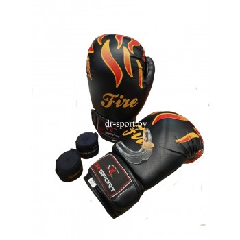 Перчатки боксерские Ayoun DX 327-2 унц. черные