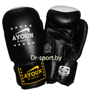 Перчатки боксерские Ayoun 867-6 унц. черный