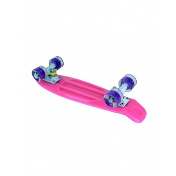 Скейтборд  с подсветкой MaxCity small PINK с подсветкой