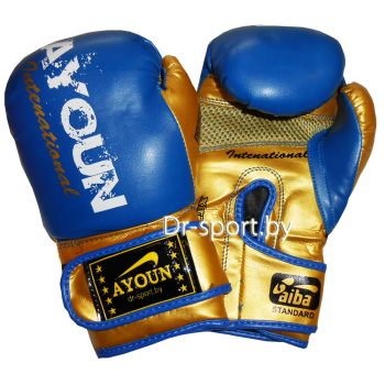 Перчатки боксерские Ayoun DX 850-8 унц. синие
