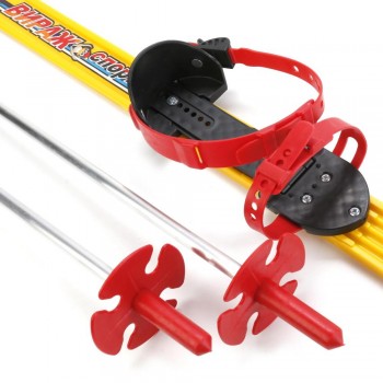 Лыжи детские "Вираж-спорт" 100/100 см с палками в пакете